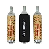 Planet Bike CO2 Bike Tire Inflator Refills (20g, 3-Pack, Threaded)