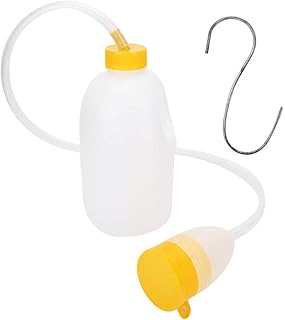 Agatige Urinals for Men, 1700ml Urine Bottles Portable Silicone Urine Collector Home Male Pee Bottle Urine Collector Storage with Pipe for Bedridden Patients