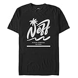 NEFF Palm Young Men's Short Sleeve Tee Shirt, Black, Large