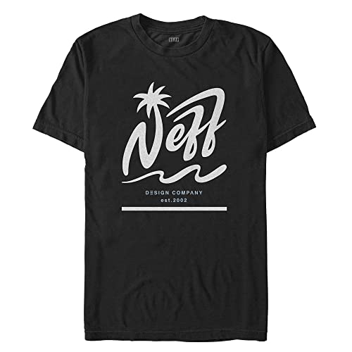 NEFF Palm Young Men's Short Sleeve Tee Shirt, Black, Large