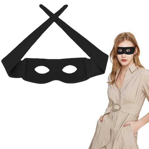 HATINXIA Halloween Costume Eye Masks Superhero Masquerade Mask for Men Women Dress Up Cosplay Party Accessories Prop Black
