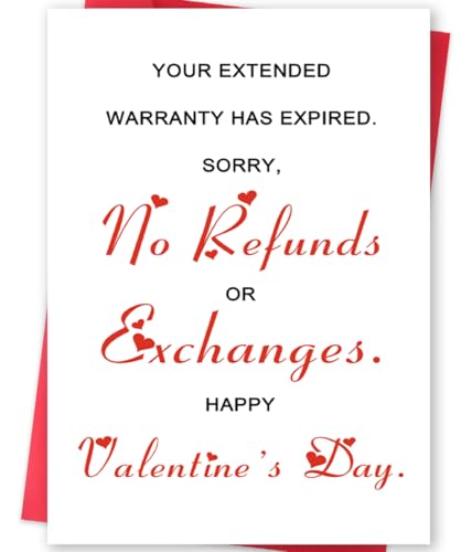 BENNLOOS Funny Valentines Day Card for Him Her, Sweet Valentine's Day Card for Husband Wife,Romantic Valentines Cards for Boyfriend Girlfriend