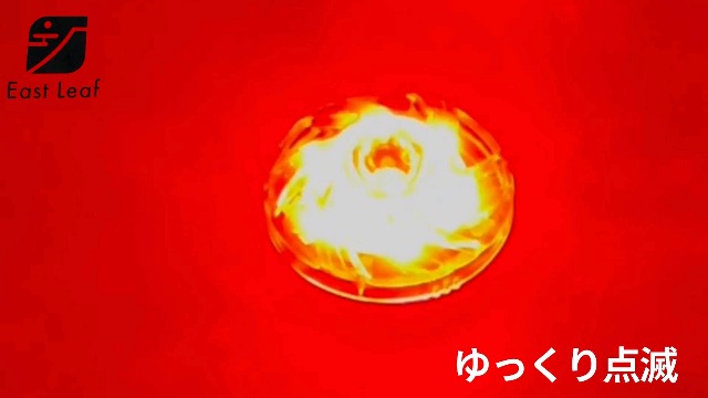 Amazon.co.jp: East Leaf LED警告灯 2個セット 回転灯 電池式 赤色灯
