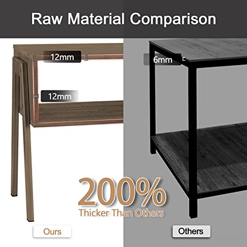 Lasuavy Bamboo Nightstands Set Of 2 – Stackable Side Tables With Open Storage Compartment – Rustic Wood Bedside Tables For Bedroom, Living Room, Nursery – Modern And Versatile, Walnut #TOP2