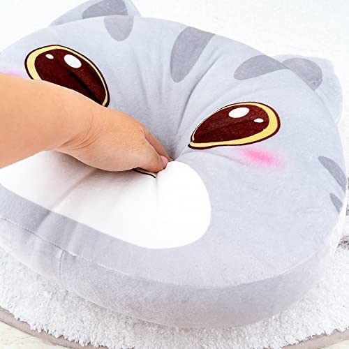 Lazada Cat Plush Kids Pillow Toys Gift For Toddler For Girls Gray 15 Inches #TOP4