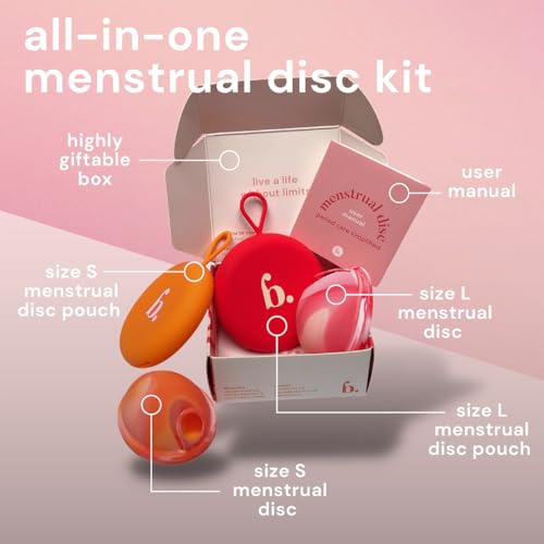Image of Reusable Menstrual Disc Value Pack (Set of 4) - Wear Up to 12 Hours - Sustainable Alternative to Cups, Tampons, and Pads - Leak-Proof Design for Light or Heavy Flows - Small & Large Sizes
