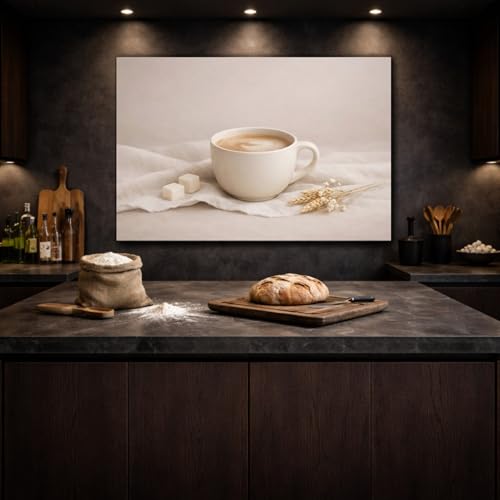 Tableau cafe nature morte grand format mur vide resolu - 5