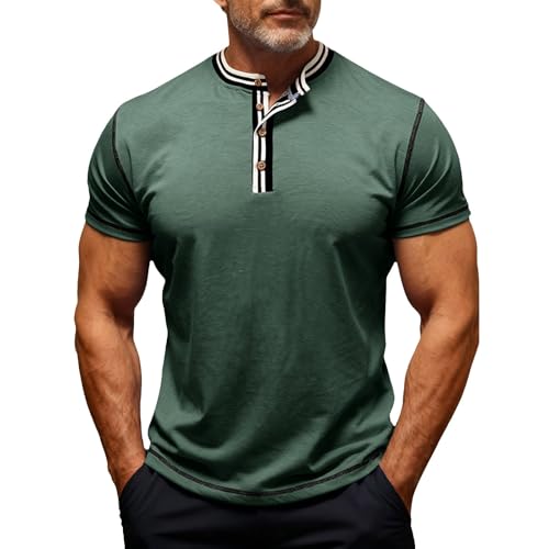 T-shirt d'été à manches courtes homme respirant et confortable en coton grande taille