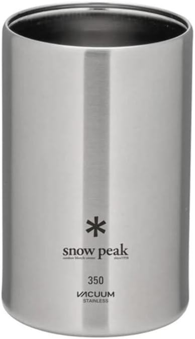 Snow Peak Shimo Can Cooler Vacuum-Insulated to Keep Canned Beverages Cold