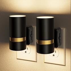 JandCase Night Lights Plug into Wall, Automatic Night Light, Dusk to Dawn | 2 Pack 0-100LM Dimmable Plug in LED Nightlight 3000K Soft Warm for Bedroom, Hallway, Stairs