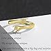 ZOEXUE Gold Hug Rings for Women Sterling Silver - 18K Gold Adjustable Open Hugging Ring for Girlfriends I Love You Forever Finger Thumb Hope Hand Jewelry Gifts for Granddaughter Mom