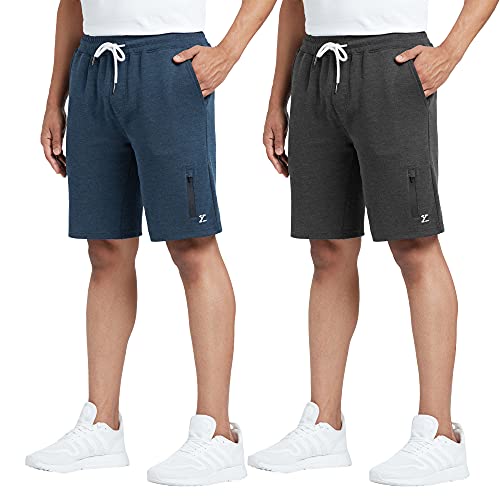 Image of XYXX Men's Hype Cotton Regular Fit Solid Shorts with Side Pockets and No Marks Waistband (Pack of 2)
