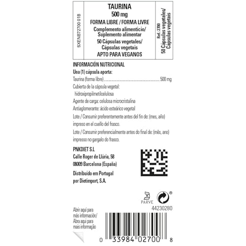 Solgar Amino Taurina 500 50 Capsule Vegetali - 3