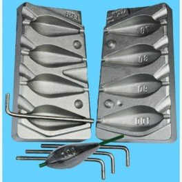 MOULE A PLOMBS PALANGRE PERCE 70 80 90 100 GRS
