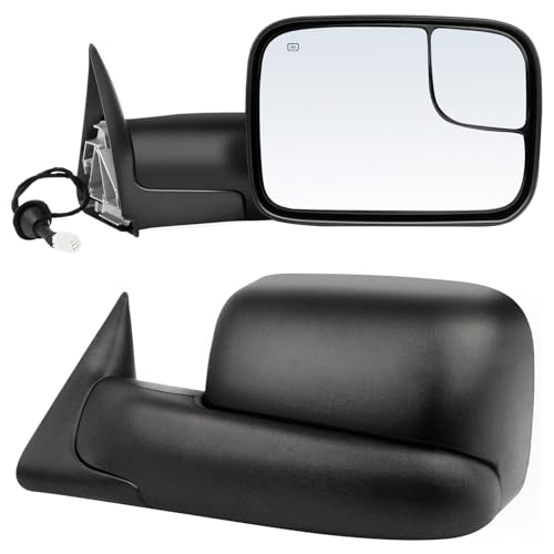 ECCPP Pair Tow Mirrors Fit For Dodge For Ram 1500 2500 3500 1998-2001