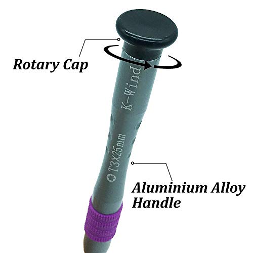 T3 Torx Screwdriver, Torx T3 Screwdriver, S2 High Alloy Steel Head, Magnetic Tip, Rotating Cap, Anti-Slip Grip, 6 Point Star Screwdriver For Battery & Hard Disk Replacement Of Macbook Laptops Computer #TOP2