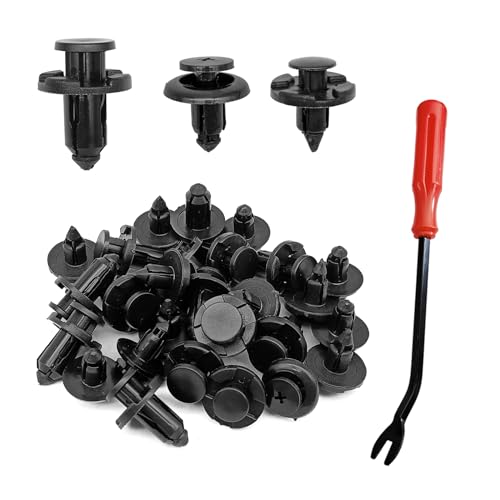 7mm 8mm 10mm Push Type Retainer Fasteners Rivets Clips Compatible with Subaru Replace for 90914-0007, 90913-0067, 90914-0051 (100PCS)