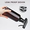 Hethyo Plastic Spray Bottles Empty Spray Bottle 16.9oz/500ml 2 Pack Heavy Duty Spraying Bottles Mist/Stream Water Bottle for Cleaning Solutions, Essential Oils, Hair (Amber) #3
