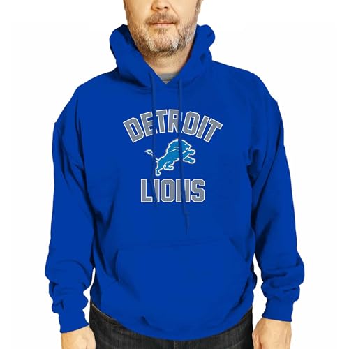 Team Fan Apparel NFL Adult Gameday Hooded Sweatshirt - Poly Fleece Cotton Blend - Stay Warm and Represent Your Team in Style