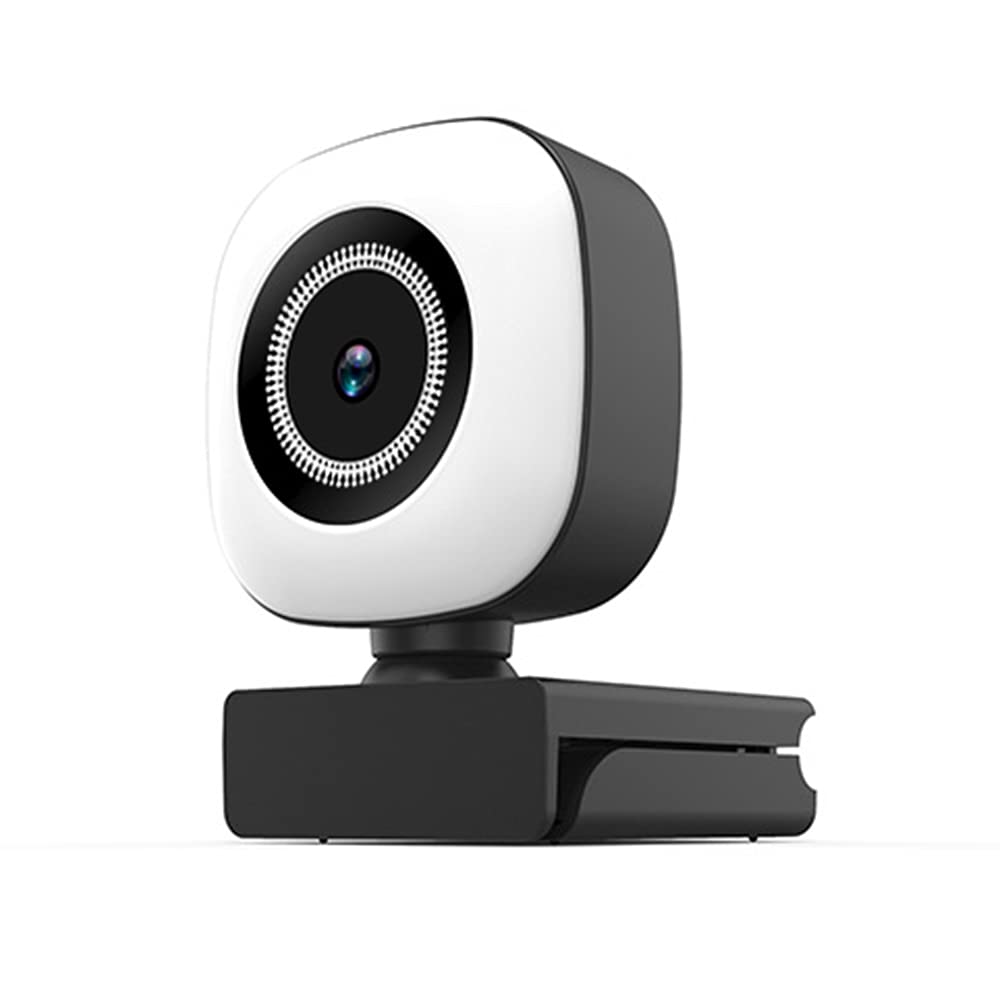 4K USB Plug and Play Webcam with Built-in crophone Light for Live Stream Video Call Video Conference Online Teaching (Black4K 8MP) -Layfoo-image-25