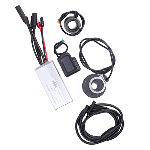 Dilwe Kit de Contrôleur de Vélo électrique, Contrôleur de Moteur 500 W en Alliage d'aluminium ABS avec Panneau LCD 22 A 36 V 48 V et Capteur d'assistance électrique pour Les Cyclistes électriques