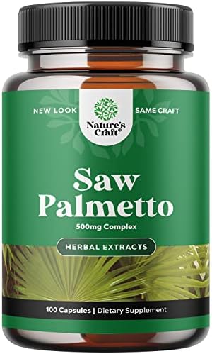 Pure Saw Palmetto Extract Capsules - Enhanced Hair Growth Supplement with Saw Palmetto for Women and Men - Saw Palmetto Capsules 100ct with Hair Vitamins for Faster Hair Growth for Men and Women