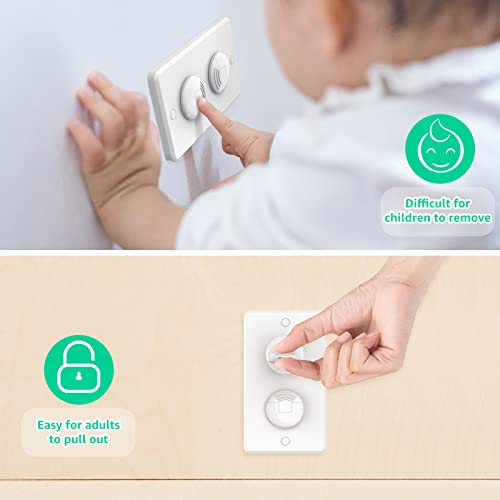 image for HEELALBABY Outlet Covers Baby Proofing with Hidden Handle (32 Pack) Ch