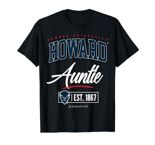 Howard University HU HBCU Auntie T-Shirt Tee for Women