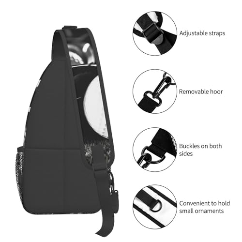 Bolso Crossbody Negro para Hombre y Mujer miniatura 5
