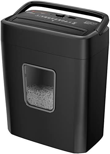 Bonsaii 8-Sheet Cross Cut Paper Shredder, Credit Cards/Mail/Staples/Clips Shredder for Home Use with 4.2 Gallon Bin (C261-C)