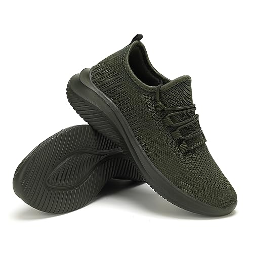 LCGJR Men's Walking Shoes Ultra Light Running Casual Sneakers Slip-on Workout Tennis Shoes for Male Mesh Breathable Comfort Outdoor Indoor2