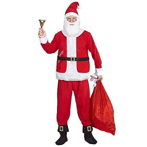 Widmann-Babbo Natale Costume Uomo, Multicolore