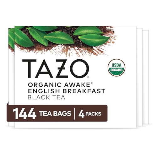 TAZO Organic Awake English Breakfast Black Tea Bags, 144 Total