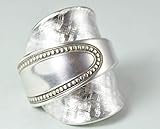 Besteckschmuck, Besteck Schmuck Ring, ca. 66 (21,1) Löffelring