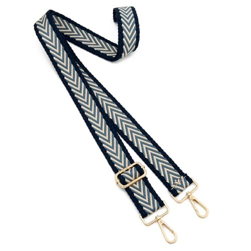 Image of ZOOEASS Wide Shoulder Strap Adjustable Replacement Belt Guitar Style Crossbody Bag Handbag Strap Multicolor Canvas Straps(Wide:1.5in)(Color21)