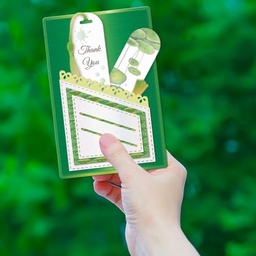 GLOBLELAND Lace Pocket Cutting Dies Die Cuts Stitched Slots Pocket Cutting Dies for DIY Scrapbooking Card Making Journal Embossing Paper Craft Decor - Image 4