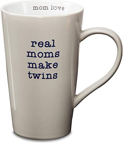Pavilion Gift Company Stoneware Mug, Real Moms Make Twins miniatura 1