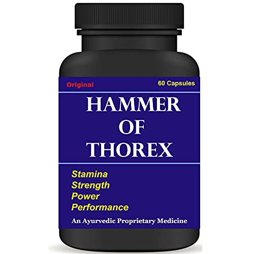 Hammer of Thorex Herbal Safed musli, Gokshura, Shatavari Power Capsule for men Stamina and Strength, 60 Capsules Hammer of Thorex Herbal Safed musli, Gokshura, Shatavari Power Capsule for men Stamina and Strength, 60 Capsules