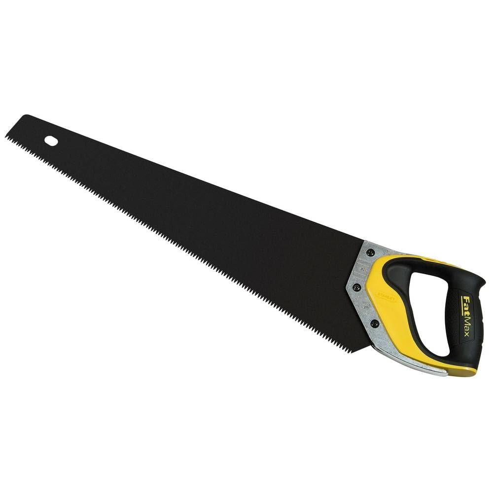 Stanley 2-20-529 Scie Manuelle Gen2 500 Mm - Gamme FatMax - Fabriqué En France - Denture Jet Cut 7 Dents - Traitement HardPoint - Avoyage Alterné - Lame En Acier - Anticorrosion Jaune