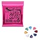 E-Gitarren-Saiten - 9-42 Gauge und 6 Gitarren-Plektren, E-Gitarren-Saiten, Regular Slinky klassische, Nickel umsponnene Gitarrensaiten, E-Gitarren-Bass-Saiten, Ersatz-Gitarrensaiten