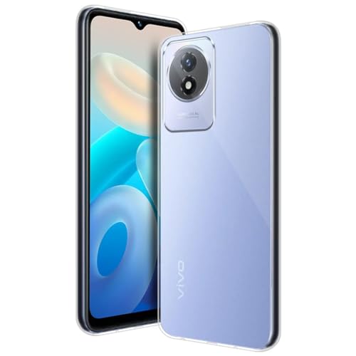 Image of COVERBLACK Rubber Silicone Back Cover for Vivo Y02 / Vivo Y02t - Transparent