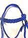 pony bitless bridle horse tack side pull hackamore royal blue