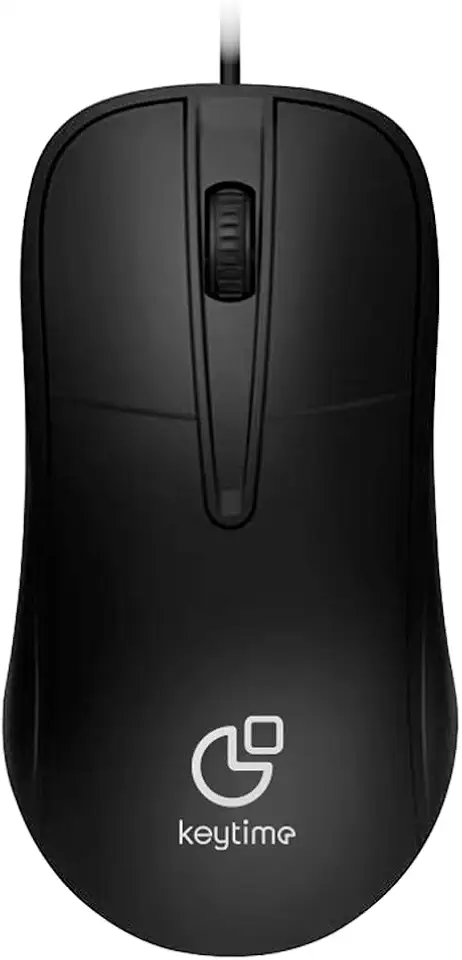 Mouse Keytime Essential 1.200DPI USB2.0 Preto KYT00003