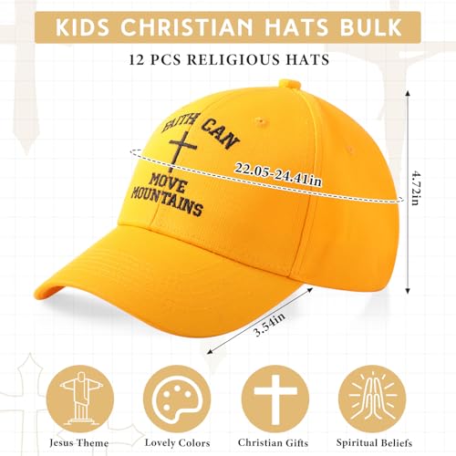 Image of Shyyween Pcs Vbs 2026 Christian Hats, Jesus Theme Baseball Caps Bulk for Summer Religious Church Sunday School Group Supplies