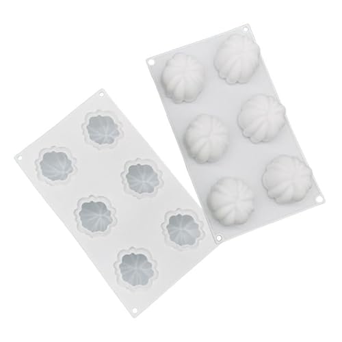 YBAAKZIIR moules en Silicone pour Bougies， Moule en Silicone for Citrouille d'halloween, Outils de Savon Faits à la Main, pâtisserie, arôme, Bougie, broyeur, Ornement végétal DIY en Stock