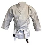Budodrake Karatejacke Deluxe Akita weiß 10 oz (110)