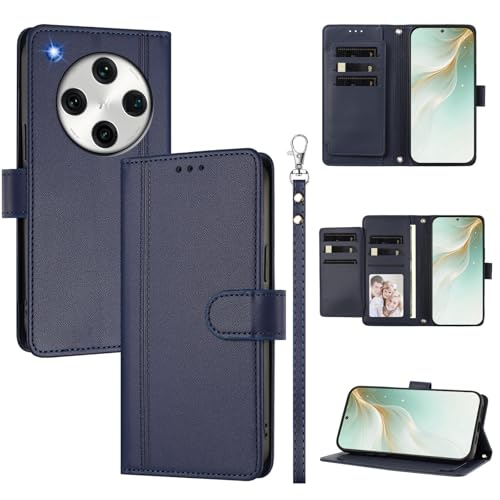 �X�}�z�P�[�X �Ή��@�� for Oppo Find X8 Pro 5G �X�}�z�P�[�X�y�E�H���b�g�f�U�C�� �f���A���J�[�h�X���b�g �L���b�V�� �t���b�v���X�^���h �����h�~�zBlue