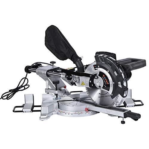 Mitre Saw, KATSU Sliding Compound Mitre Saw 255mm 10 Inch, 230V 1800W Multi-Purpose Wood Frame Cutting Machine 101513 4 Mitre Saw, KATSU Sliding Compound Mitre Saw 255mm 10 Inch, 230V 1800W Multi-Purpose Wood Frame Cutting Machine 101513 - Image 4