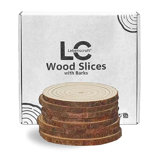 Holzscheiben Baumscheiben 10cm 8 St.