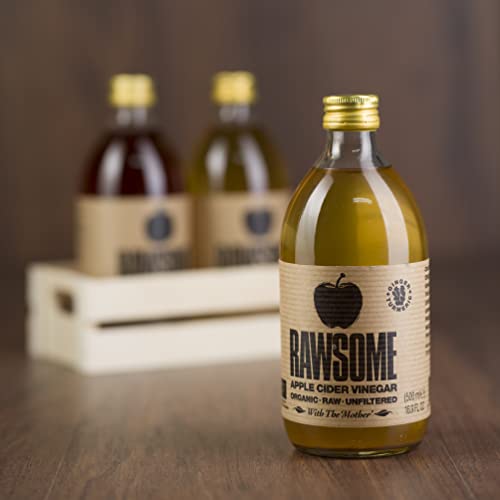 Rawsome - Appelazijn (gember & curcuma) with the mother bio - 500ml - Afbeelding 4